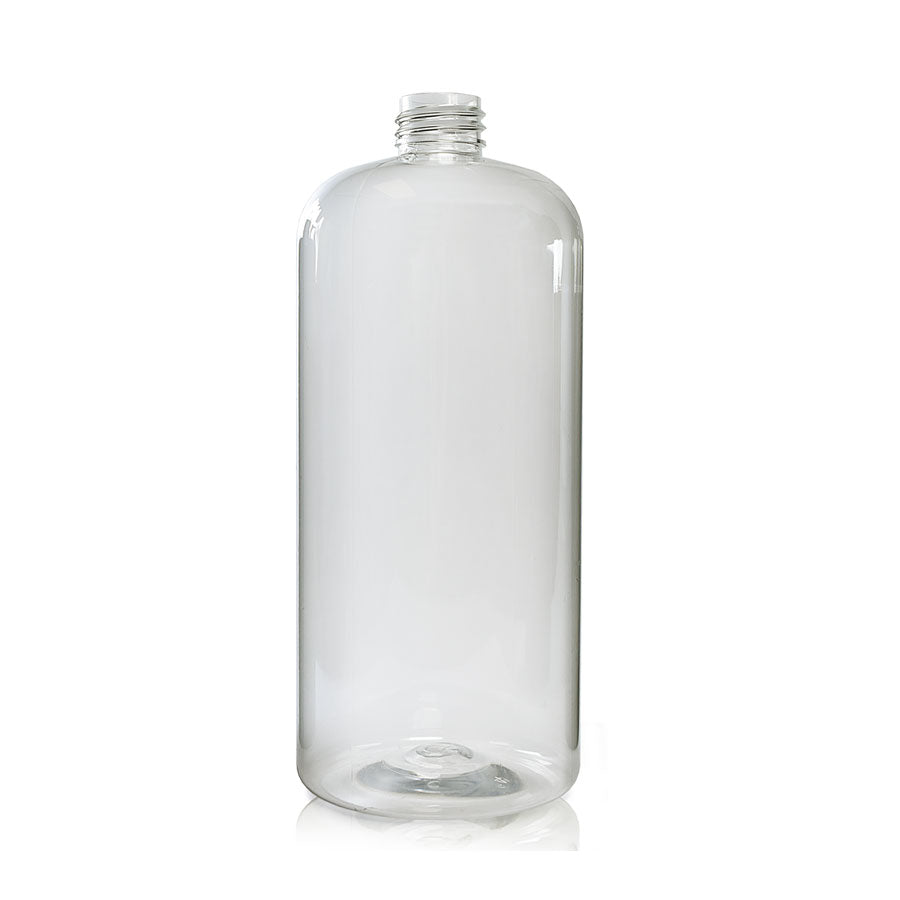 1000ml Clear Boston PET Plastic Bottle