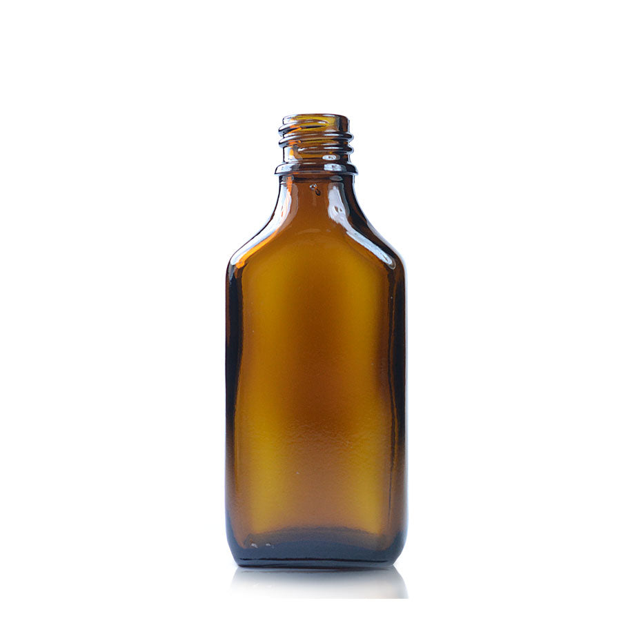 100ml Amber Glass Rectangular Bottle
