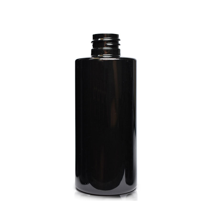 100ml Glossy Black Plastic Bottle
