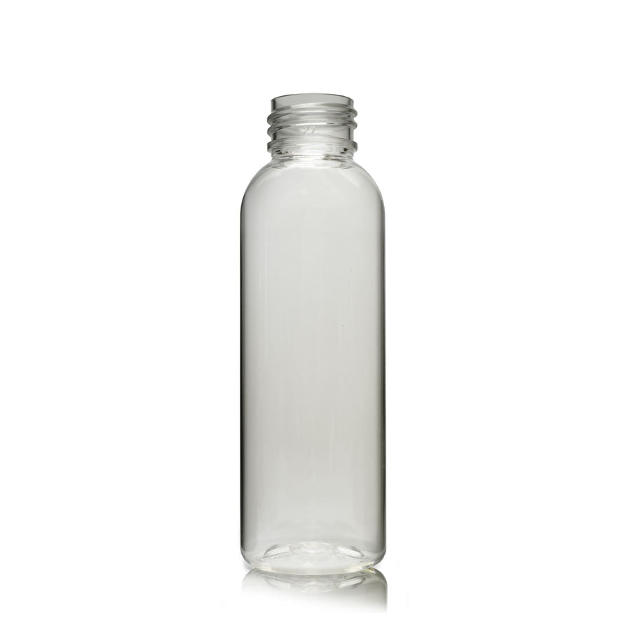 100ml Tall Clear PET Boston Bottle