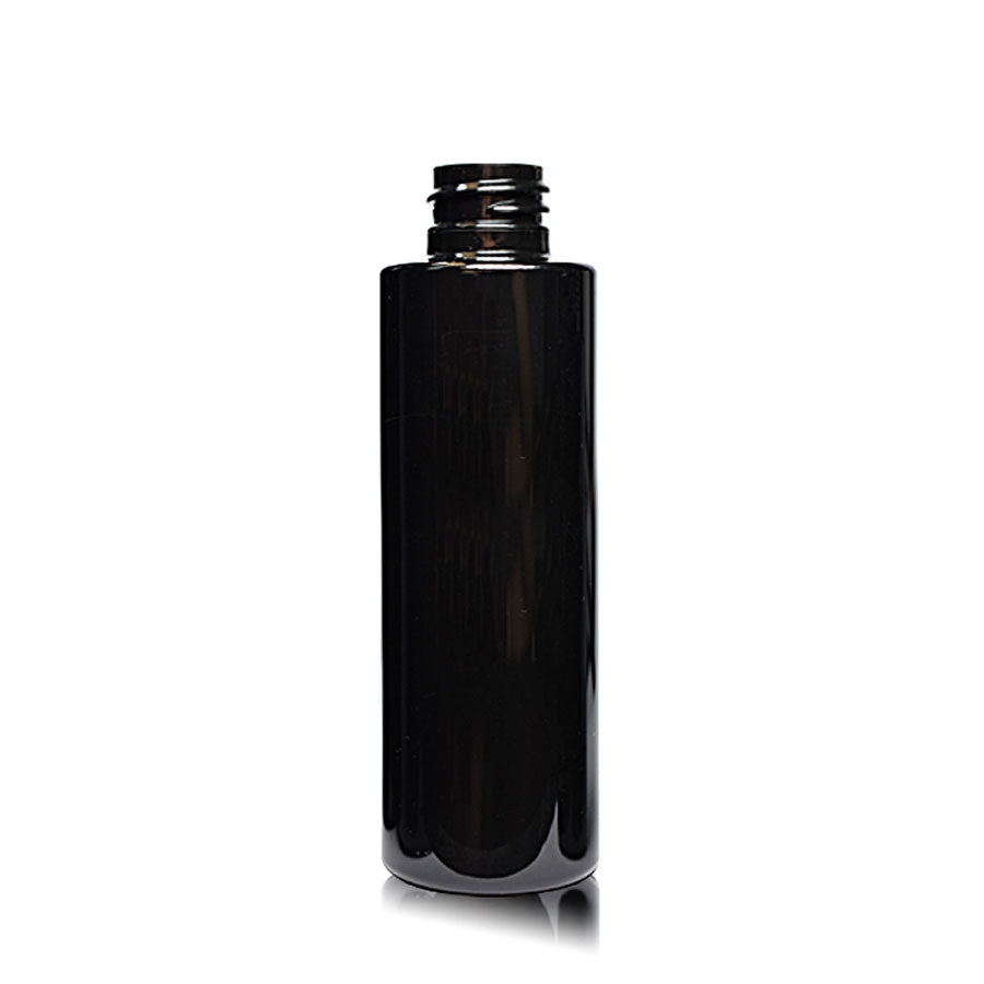 150ml Glossy Black PET/PCR Plastic Bottle