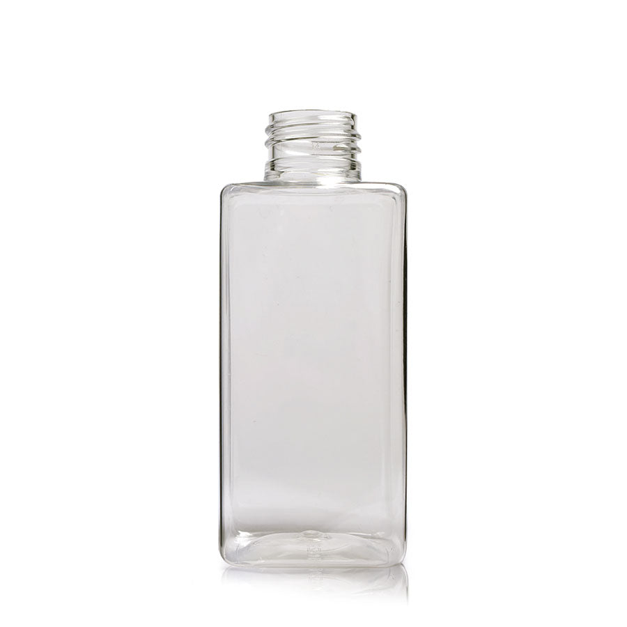 150ml Short Clear PET Square Bottle