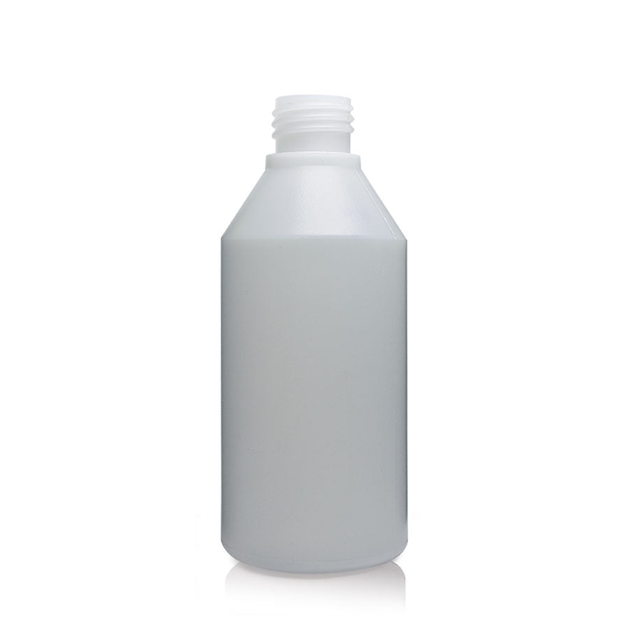 250ml Natural HDPE Plastic Round Bottle