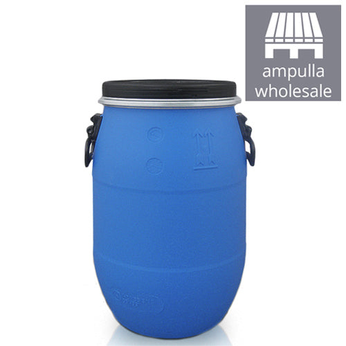 30 Litre Blue Open Top UN Keg With Black Lid