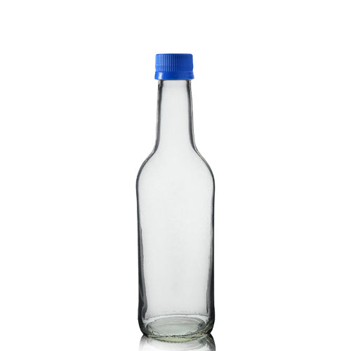 330ml Clear Glass Mountain Bottle