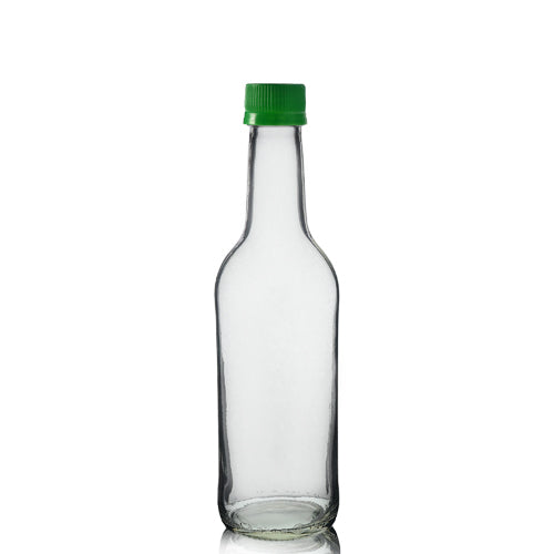 330ml Clear Glass Mountain Bottle