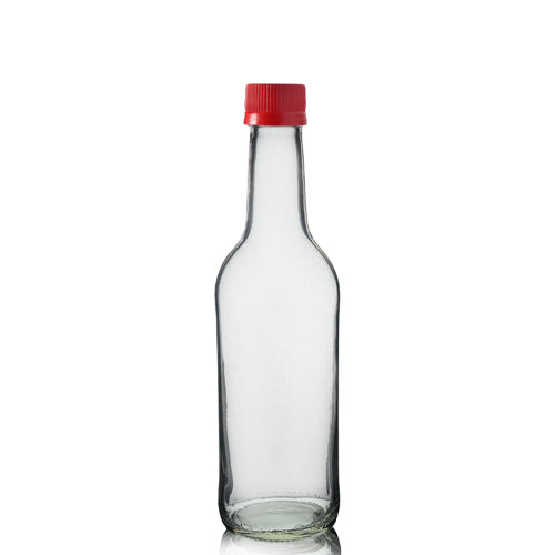 330ml Clear Glass Mountain Bottle