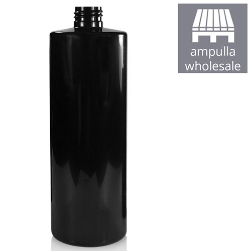 500ml Glossy Black PCR Plastic Bottle
