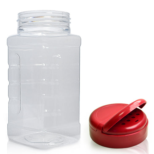500ml Square PET Plastic Spice Jar