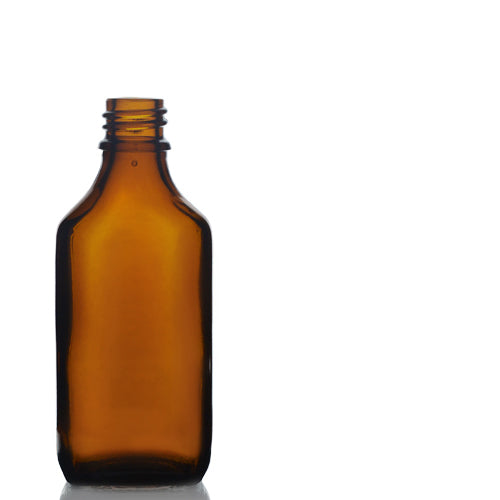 50ml Amber Glass Rectangular Bottle