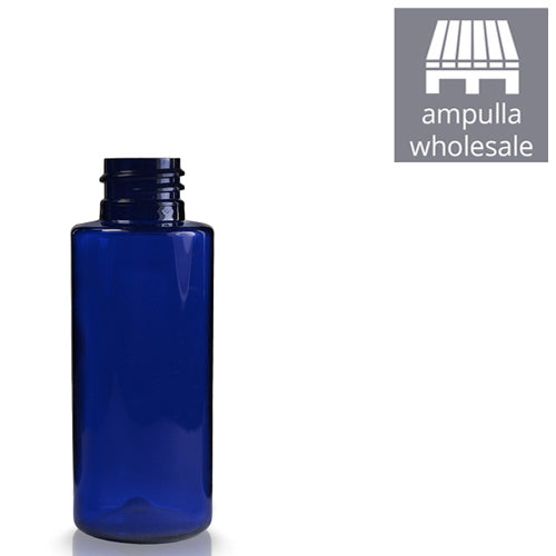 50ml Cobalt Blue Tubular PET Plastic Bottle