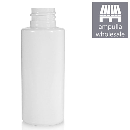 50ml White Glossy PCR/PET Plastic Bottle