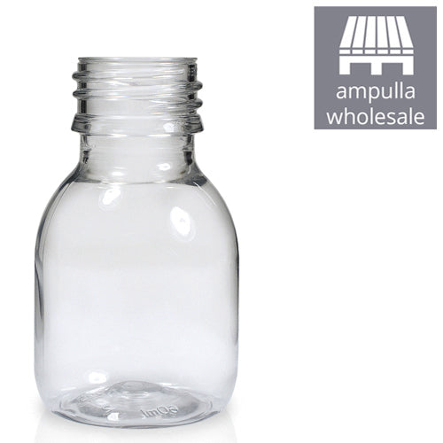 60ml Clear PET Plastic Sirop Bottle