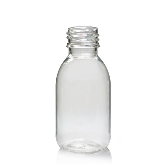 100ml Clear PET Plastic Sirop Bottle
