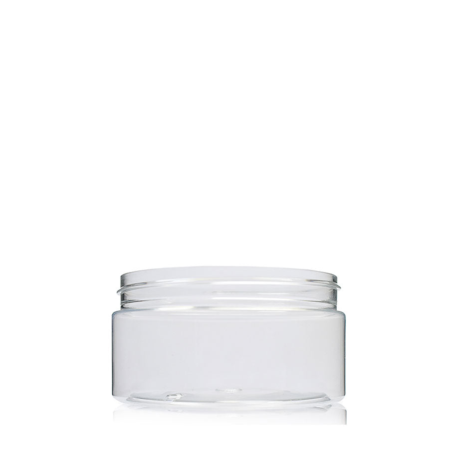 300ml Clear PET Straight Cylindrical Jar