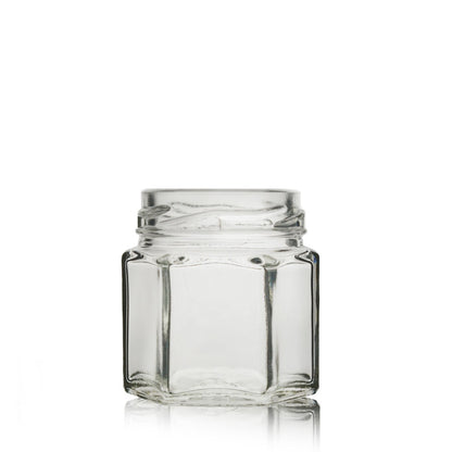 45ml Hexagonal Clear Glass Jar