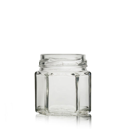 45ml Hexagonal Clear Glass Jar