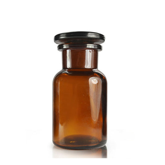 50ml Amber Glass Apothecary Bottle With Glass Stopper