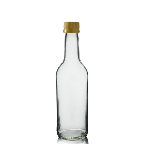 330ml Clear Glass Mountain Bottle