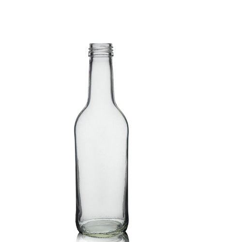 330ml Clear Glass Mountain Bottle