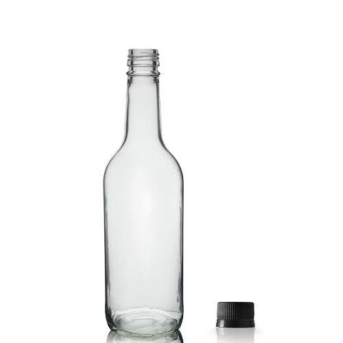 500ml Clear Glass Mountain Bottle