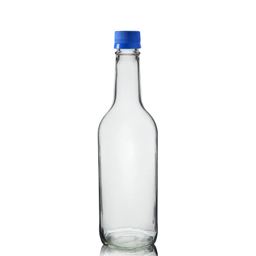 500ml Clear Glass Mountain Bottle