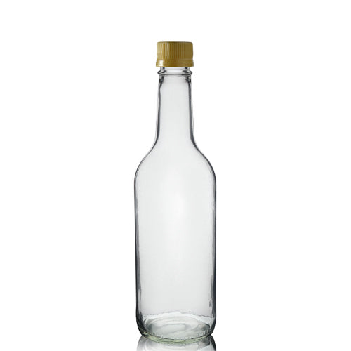 500ml Clear Glass Mountain Bottle
