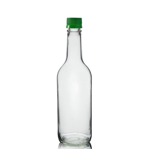 500ml Clear Glass Mountain Bottle