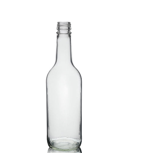 500ml Clear Glass Mountain Bottle