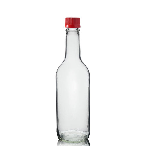 500ml Clear Glass Mountain Bottle