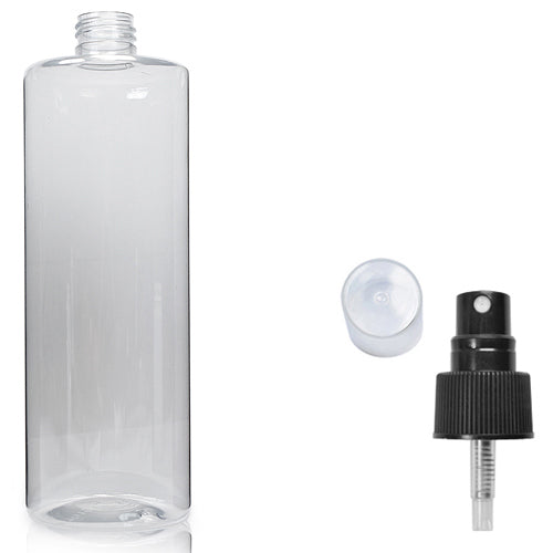 500ml Clear PCR/PET Plastic Tubular Bottle