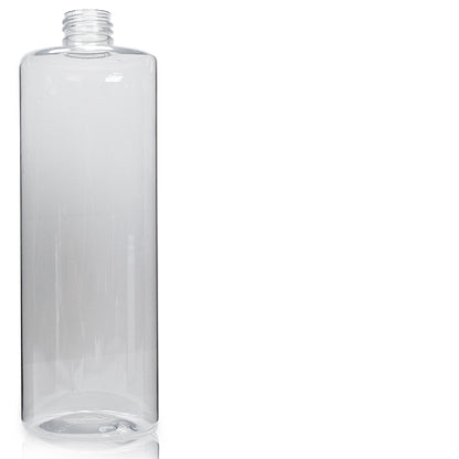 500ml Clear PCR/PET Plastic Tubular Bottle