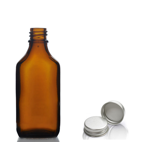 50ml Amber Glass Rectangular Bottle
