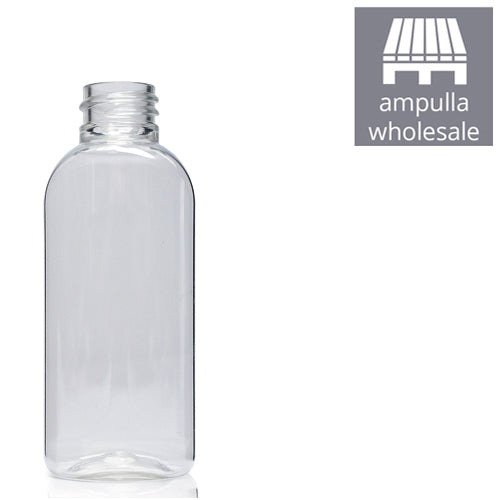 50ml Clear PCR/PET Oval Bottle