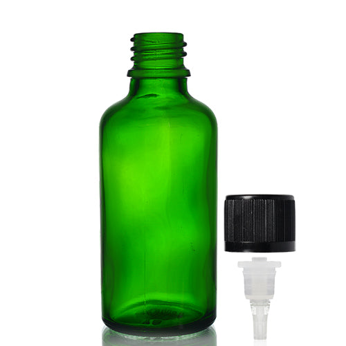 50ml Green Glass Dropper Bottle