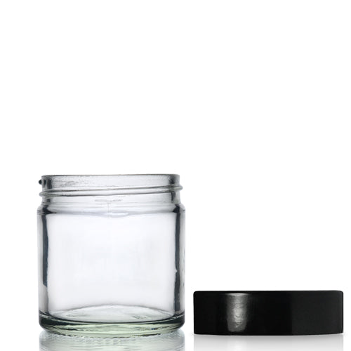 60ml Clear Glass Ointment Jar