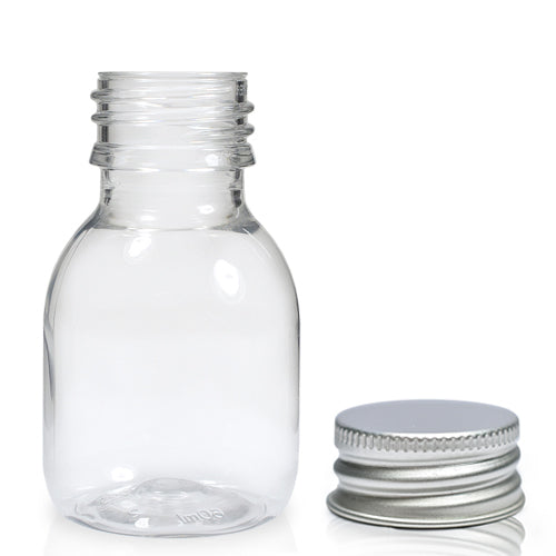 60ml Clear PET Plastic Sirop Bottle