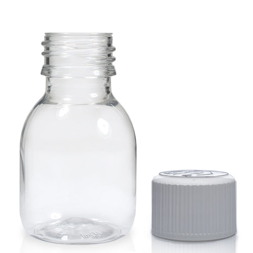 60ml Clear PET Plastic Sirop Bottle