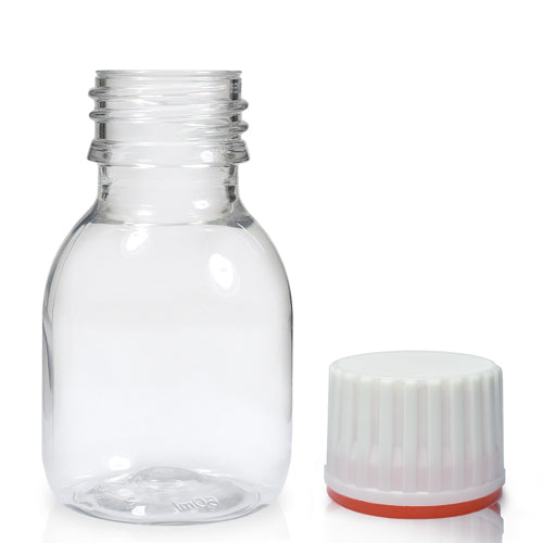 60ml Clear PET Plastic Sirop Bottle
