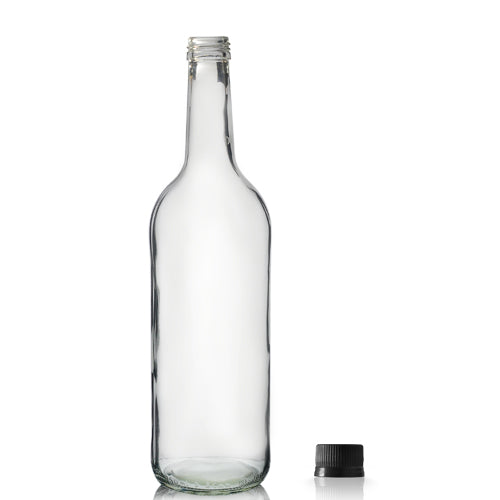 750ml Clear Glass Mountain Bottle