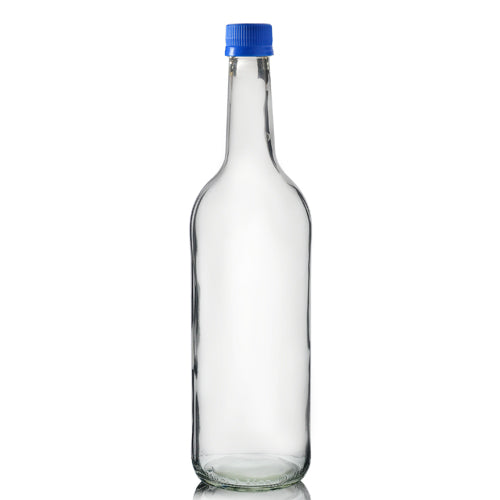 750ml Clear Glass Mountain Bottle
