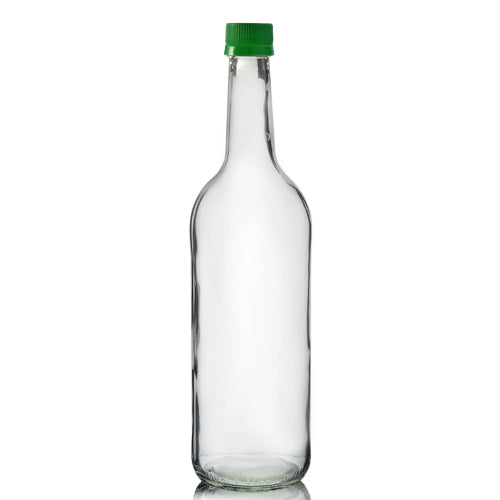 750ml Clear Glass Mountain Bottle