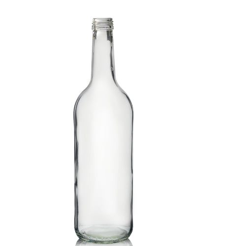 750ml Clear Glass Mountain Bottle