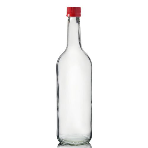 750ml Clear Glass Mountain Bottle