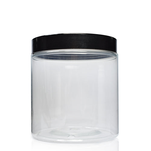 750ml Clear Plastic Screw Top Jar